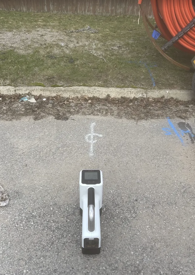Underground utility installation project